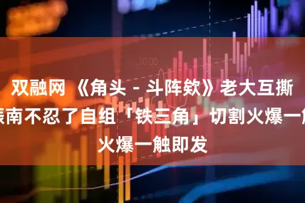 双融网 《角头－斗阵欸》老大互撕！蔡振南不忍了自组「铁三角」切割　火爆一触即发