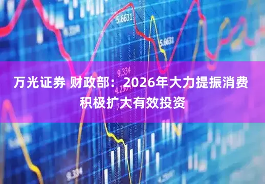 万光证券 财政部：2026年大力提振消费 积极扩大有效投资